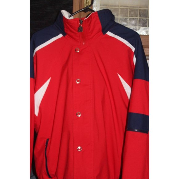 1980s Vintage Mens White Stag Ski Jacket Red Med 48 - Picture 1 of 8